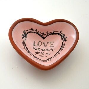 Terra Cotta Heart Dish